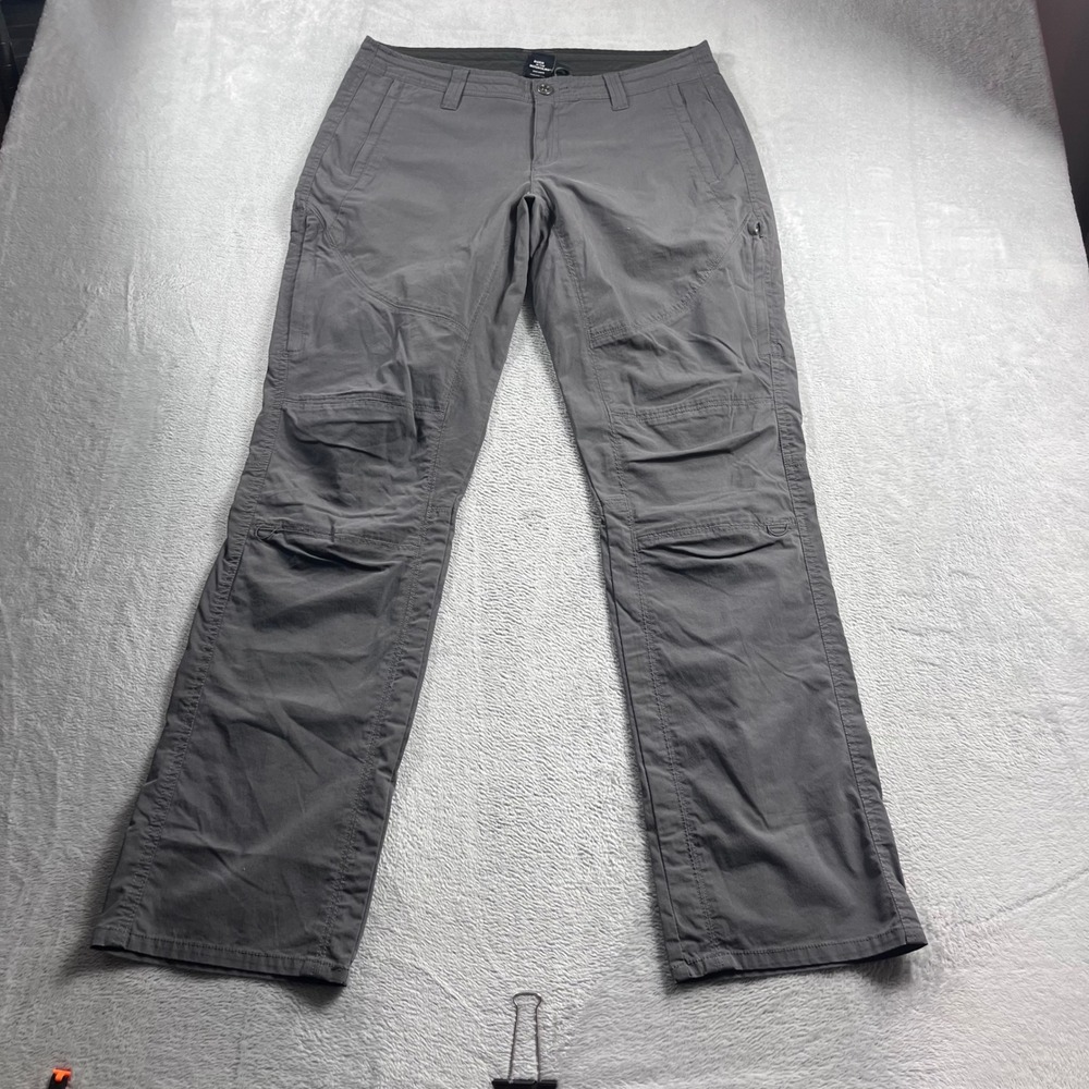 KUHL Womens Gray Articulated Knee Hiking Outdoor Cargo Pants Size 10 Reg